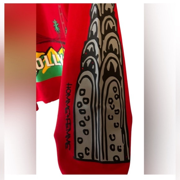 Homme x Femme Cali to NYC puff print hoodie- Men’s size small - Picture 4 of 5